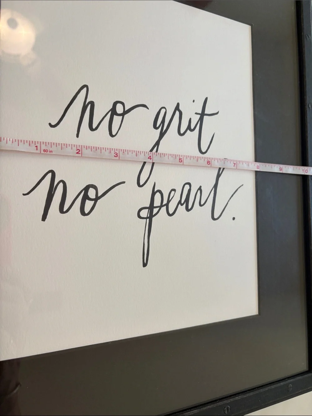 'No Grit No Pearl' Wall Art, Framebridge
